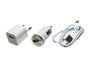   Apple Mini USB charger  iPhone 5, car charger + power adapter + usb cable 1